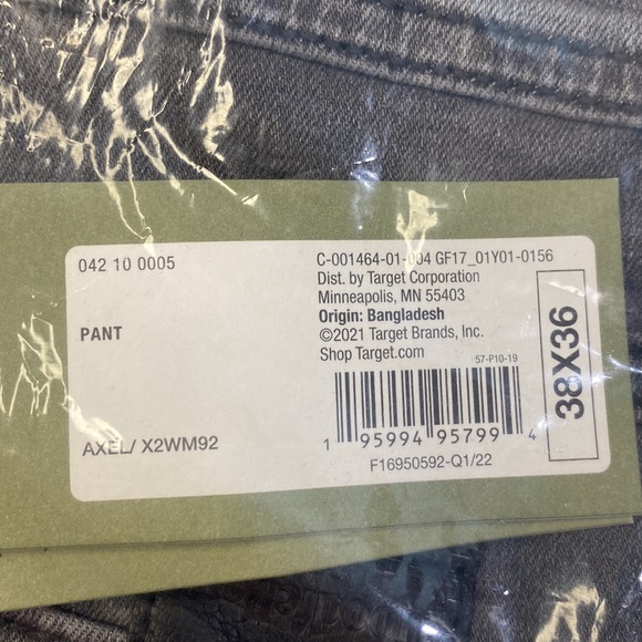 3/20🌟 Goodfellow NWT Big & Tall skinny fit denim jeans size 38X36 axel gray - Picture 5 of 6